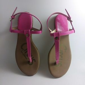 Slightly worn girls shoes